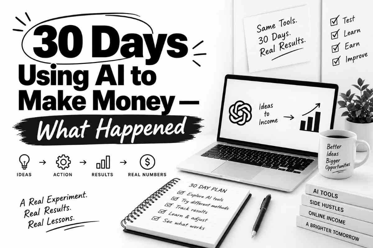 30 Days Using AI to Make Money What Happened