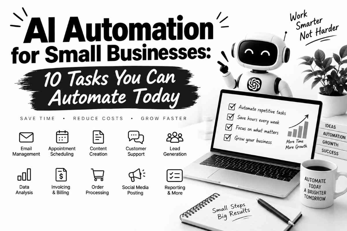 AI Automation for Small Businesses: 10 Tasks You Can Automate Today