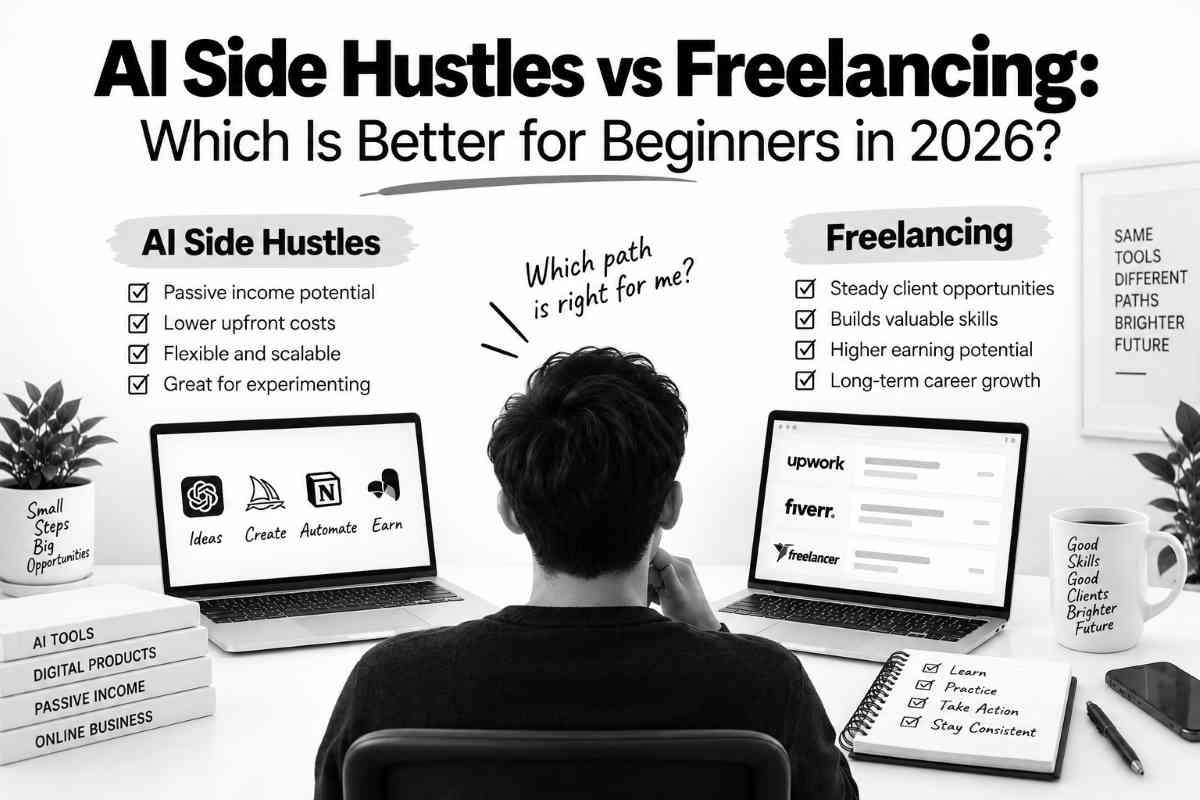 AI Side Hustles vs Freelancing: Which Is Better for Beginners in 2026?